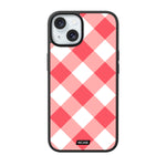 Coral Argyle iPhone Case