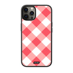 Coral Argyle iPhone Case