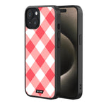 Coral Argyle iPhone Case