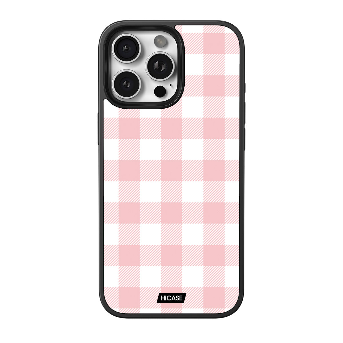 Pink Gingham iPhone 15 Pro Max Case