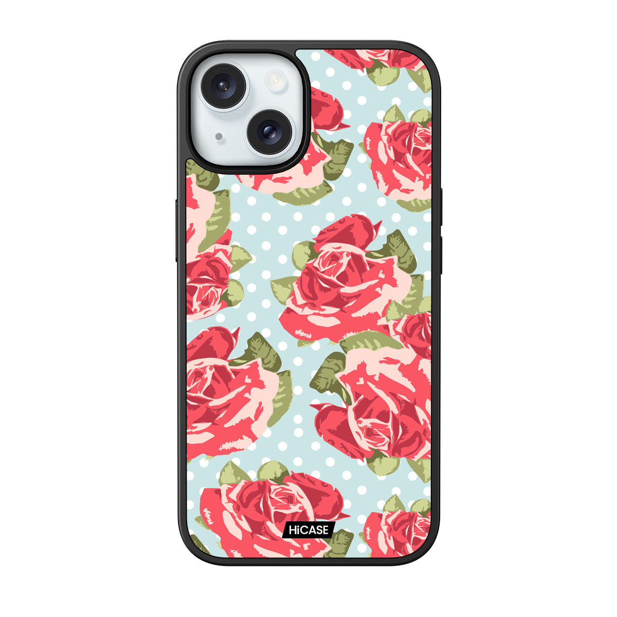 Retro Rose Garden iPhone 15 Case