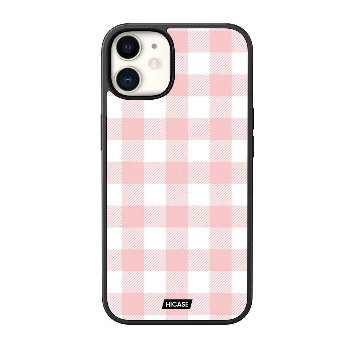 Pink Gingham iPhone 12 Case