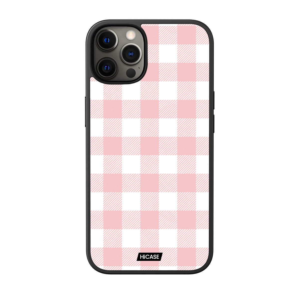 Pink Gingham iPhone 12 Pro Max Case