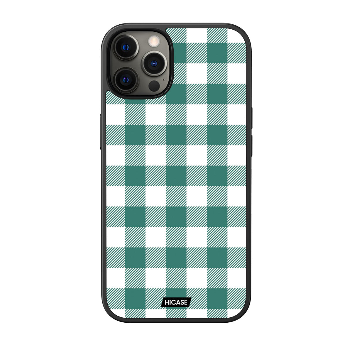 Green Checkered Chic iPhone 12 Pro Max Case