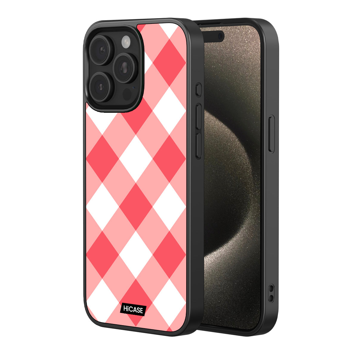 Coral Argyle iPhone 15 Pro Max Case