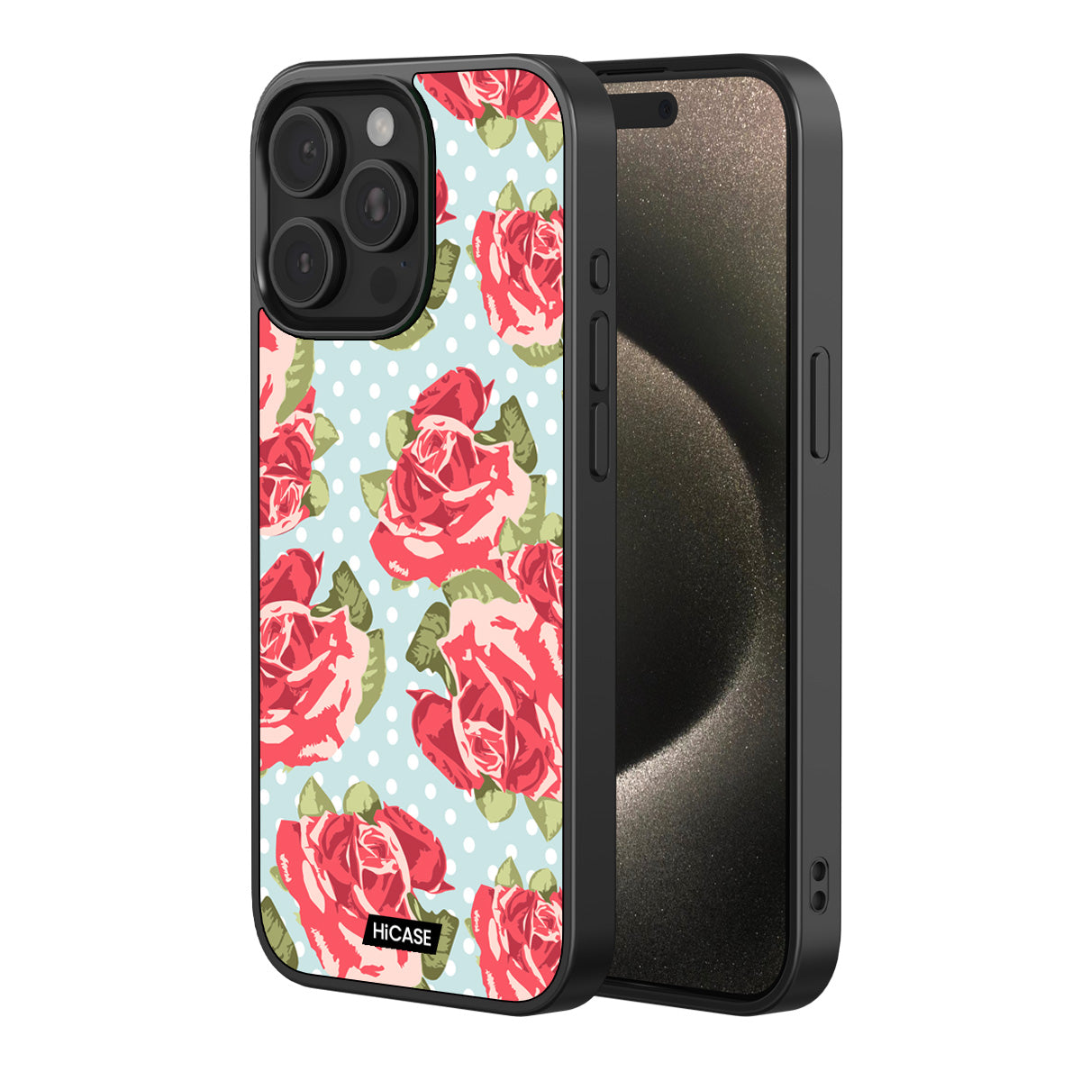 Retro Rose Garden iPhone 15 Pro Max Case