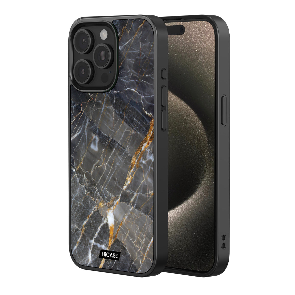 Gray Marble Pattern iPhone 15 Pro Max Case