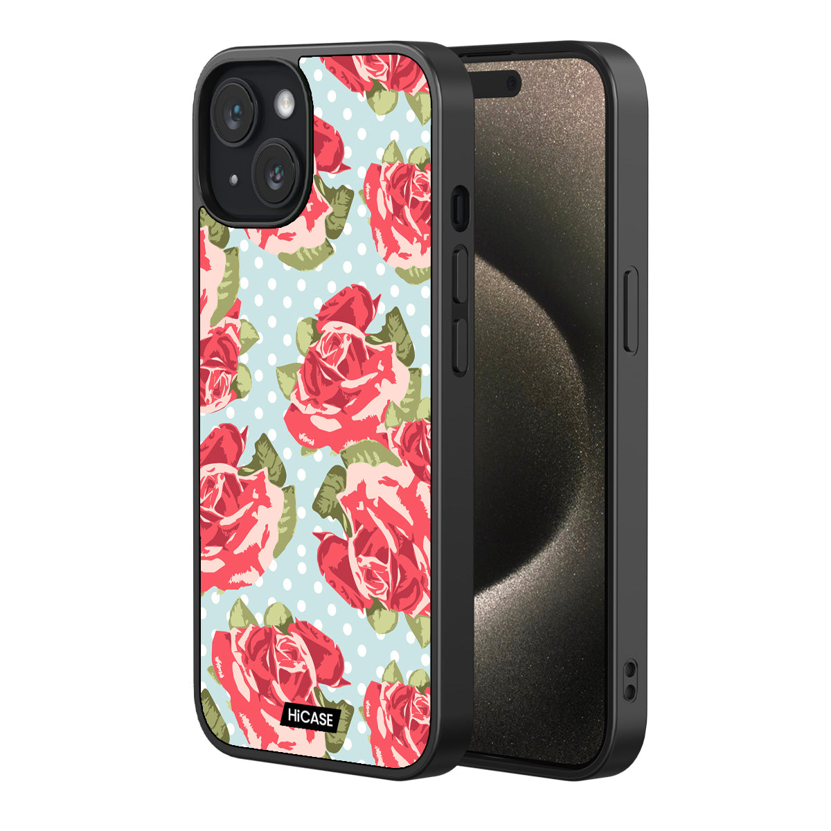 Retro Rose Garden iPhone 15 Case