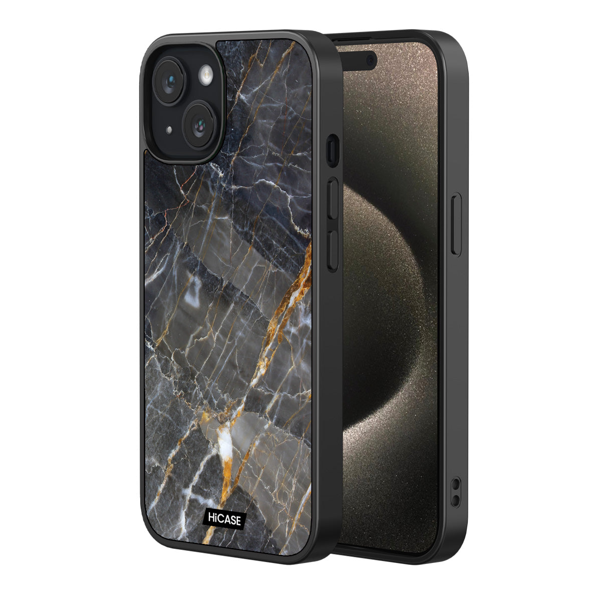 Gray Marble Pattern iPhone 14 Case